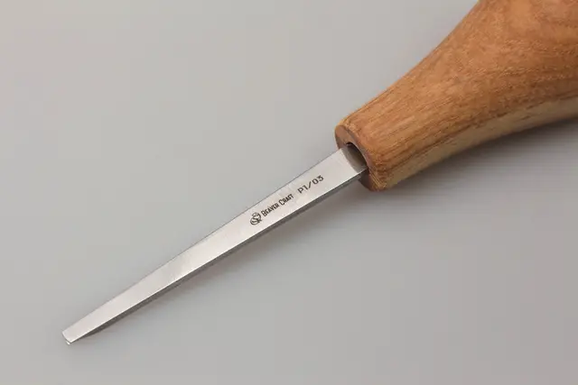 Treskjærerjern 1/3. Enhånds Beavercraft. Rett skjær. 3mm. 