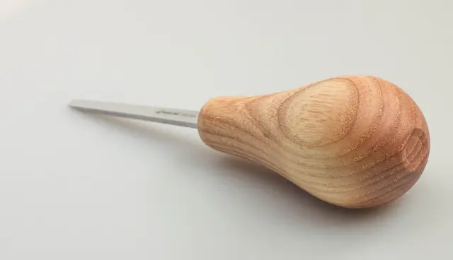 Treskjærerjern 1/4. Enhånds Beavercraft. Rett skjær. 4mm. 