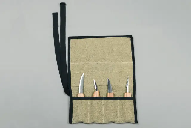 Verktøymappe til 4 kniver Beavercraft. 340 x 260 mm 