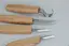 Spikkesett S09Book i gaveeske. Venstre. 4 kniver og slipeutstyr. Beavercraft