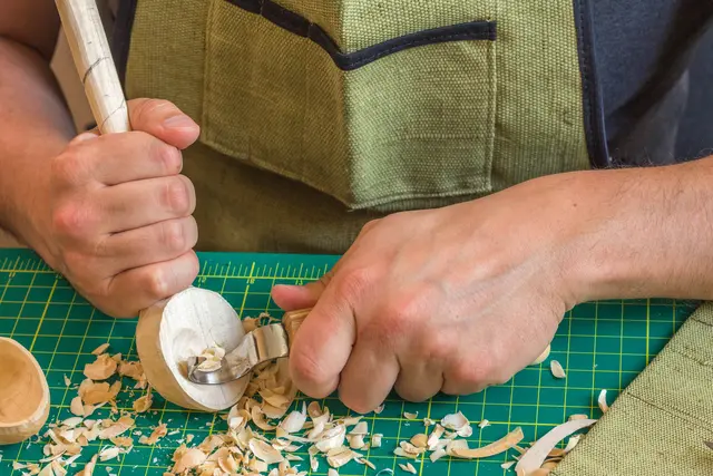 Spikkesett S17 til treskje mm. Venstre 3 kniver og slipeutstyr. Beavercraft 