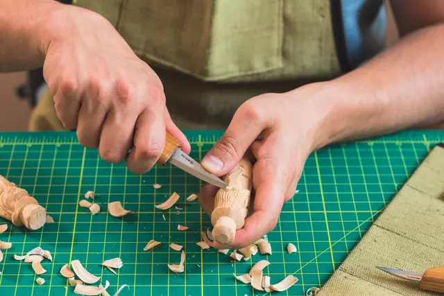 Spikkesett S17 til treskje mm. Venstre 3 kniver og slipeutstyr. Beavercraft 