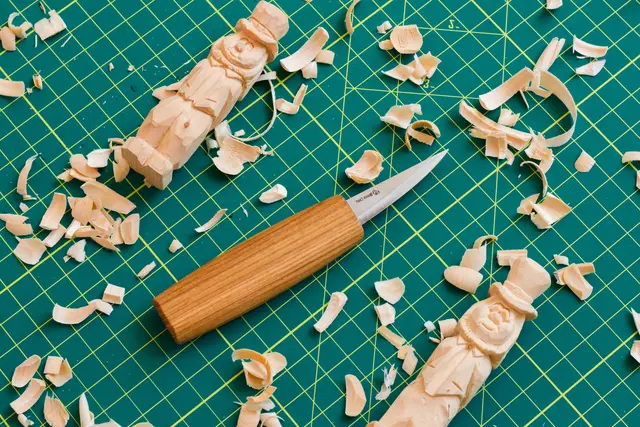 Spikkesett S17 til treskje mm. Venstre 3 kniver og slipeutstyr. Beavercraft 