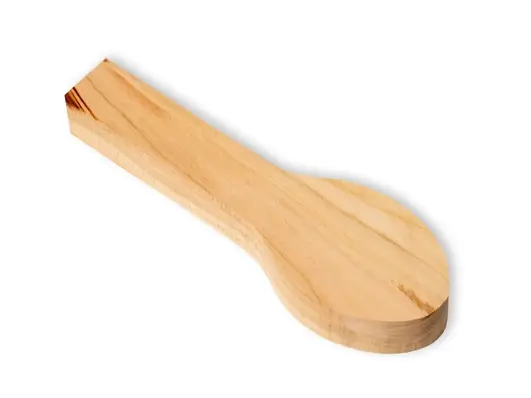 Emne til Liten Skje i Aprikosetre 165x50x20 mm. Beavercraft 