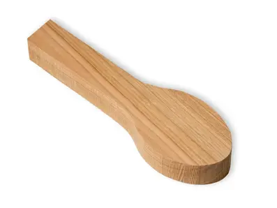 Emne til Liten Skje i kirseb&#230;rtre 165x50x20 mm. Beavercraft