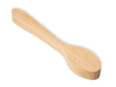 Emne til Skje i kirseb&#230;rtre 280x50x25 mm. Beavercraft