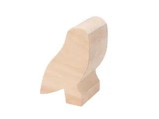 Emne til Figurskj&#230;ring. Ugle.I Lindetre 100x70x50 mm. Beavercraft