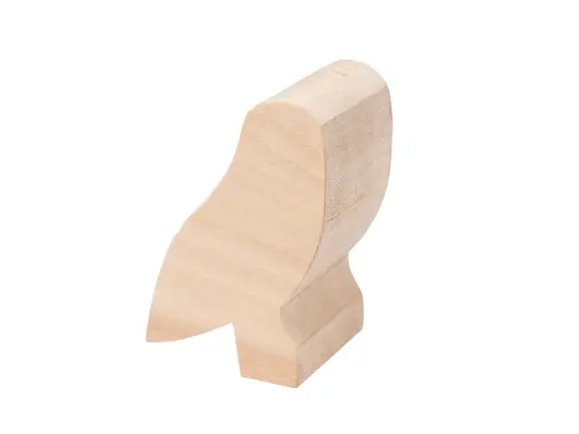 Emne til Figurskjæring. Ugle.I Lindetre 100x70x50 mm. Beavercraft 