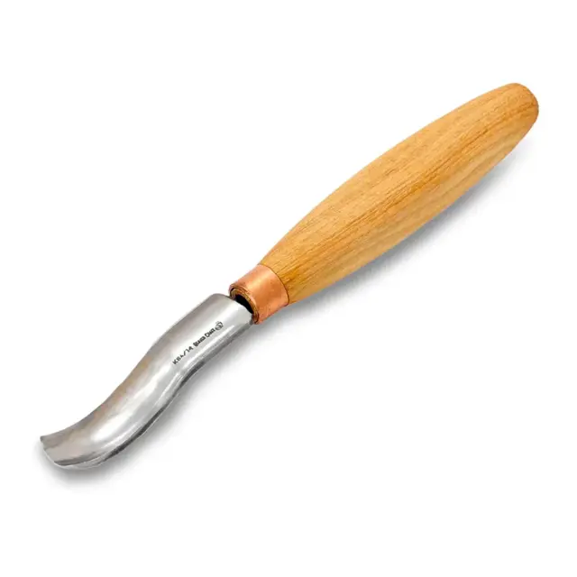 Treskjærerjern K8A/14. Enhånds Beavercraft. lang skulp. 