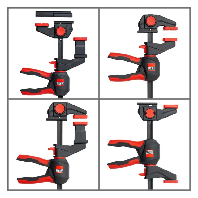 Enhåndstvinge EZR360 2 stk Bessey, Roterende håndtak 