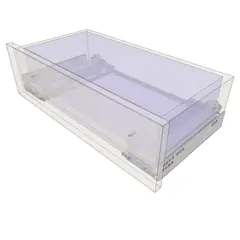 Movento for Treboks M/Demp 250mm Komplett sett skuffeskinne til treboks