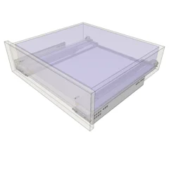 Movento for Treboks M/Demp 500mm Komplett sett skuffeskinne til treboks