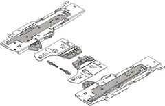 T60B3030 TIP ON Sett S0 For Blum Tandembox, 270-349mm Skinne