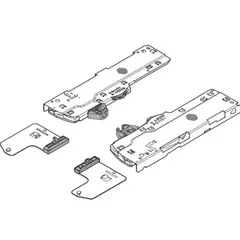 T60L7040 TIP ON Sett. Type S0 For Legrabox/Movento 270-320mm Skinne