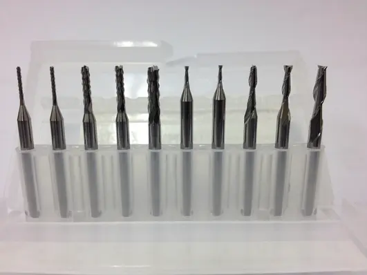 Fresestålsett for Cnc - Tre, Alu, Plast 1/8" Tange 
