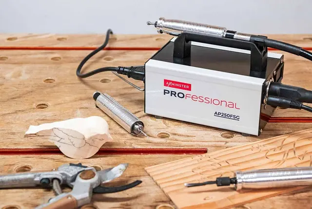 AP250FSG Rotasjonssliper Axminster Professional. Uten håndstykke. 