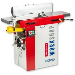 Plan/Tykkelse H&#248;vel AW2260S.250mm. Axminster Workshop
