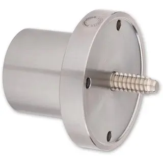 Skruechuck til Tredreiebenk M33x3,5 Axminster. &#216;75mm. 8x25 mm skrue.