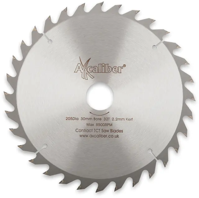 Sagblad. 205mm. 32 Tenner Axcaliber Contract ekstra tynn 