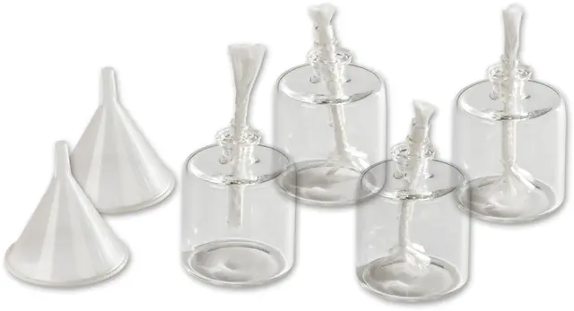 Oljelykter i glass (4-pakning) 
