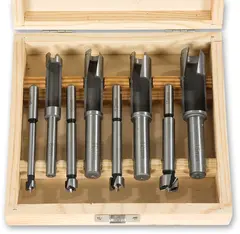 FORSTNER BIT OG PLUGGBOR SETT 8-15MM