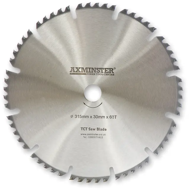 Sagblad. 315mm. 60 Tenner Axcaliber Contract serie 