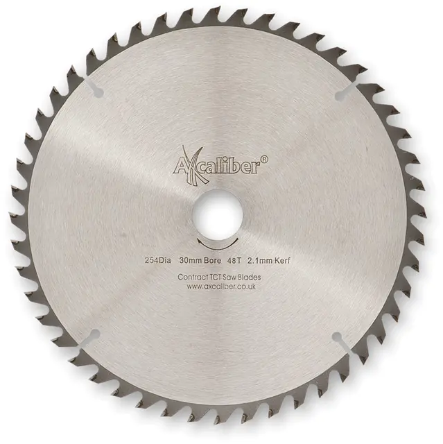 Sagblad. 254mm. 48 Tenner Axcaliber Contract ekstra tynn 
