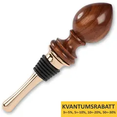 Vinflaskepropp 79X29 mm - Dr&#229;peform Med Gummikrans - Gullfarget