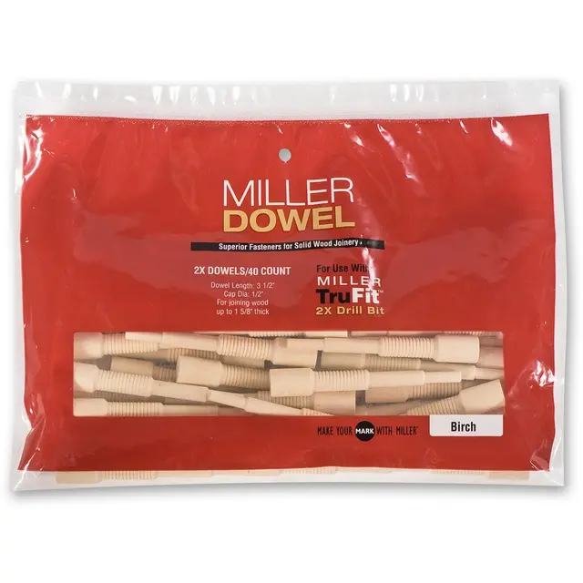 Miller Dowel 2X, 40 Stk Eik 