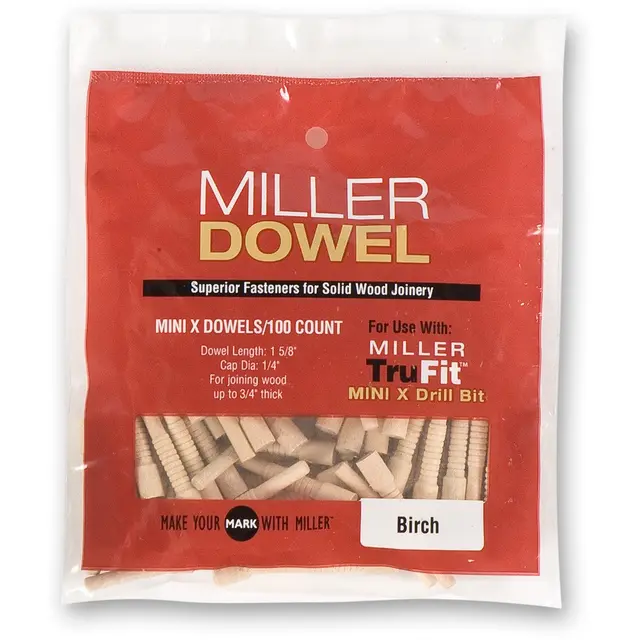 Miller Dowel Mini, 100 Stk Eik 