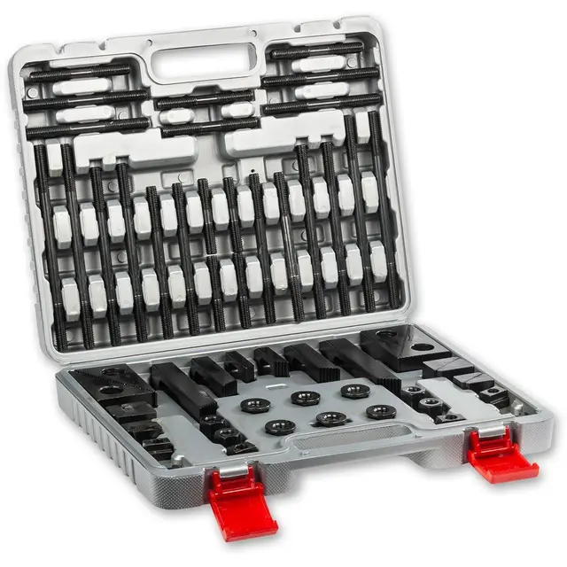 Sett med spennjern for 14mm T-spor Komplett system 