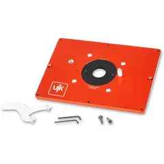 UJK Plate til fresebord. Triton TRA001 Passer i UJK Bord. Laget i aluminium
