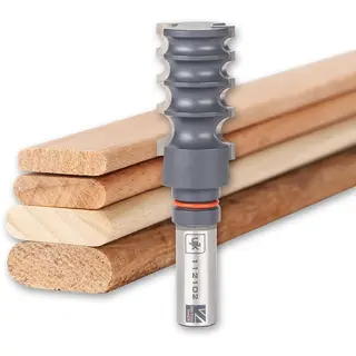 Fresest&#229;l til langtapp. 4, 5, 6, og 8mm. Lag tapper p&#229; fresebord. 12mm Tange