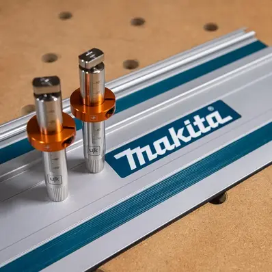 UJK Parf Dog til Makita Skinne. 2 stk Med Dybdestoppere 