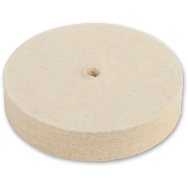 Poleringsmopp - Bløt filt Ø100x20 mm 