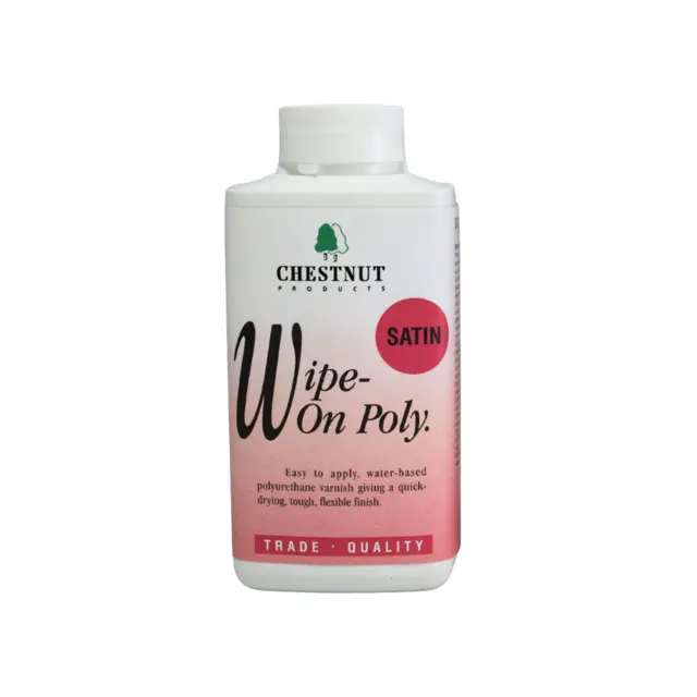 Chestnut Wipe-On Poly Satin 500 ml Påstrykkbar polyuretanlakk, satin 