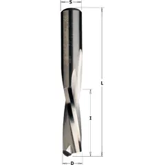 NED-KUTT SPIRALSTÅL Ø7,94 mm Massiv HM. Tange. 12,7 mm