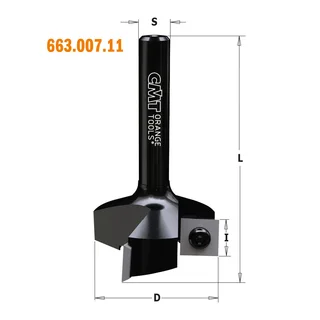 Overflateretter med vendeskjær. CMT 8mm tange. Ø35mm