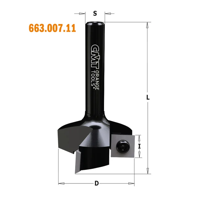 Overflateretter med vendeskjær. CMT 8mm tange. Ø35mm 