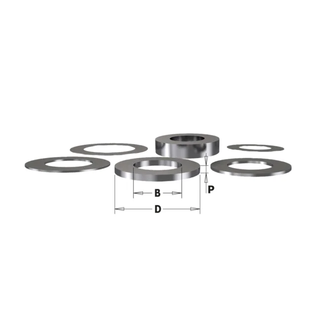Avstandsstykke Ø14,7 × 3 mm Hull Ø8 mm 