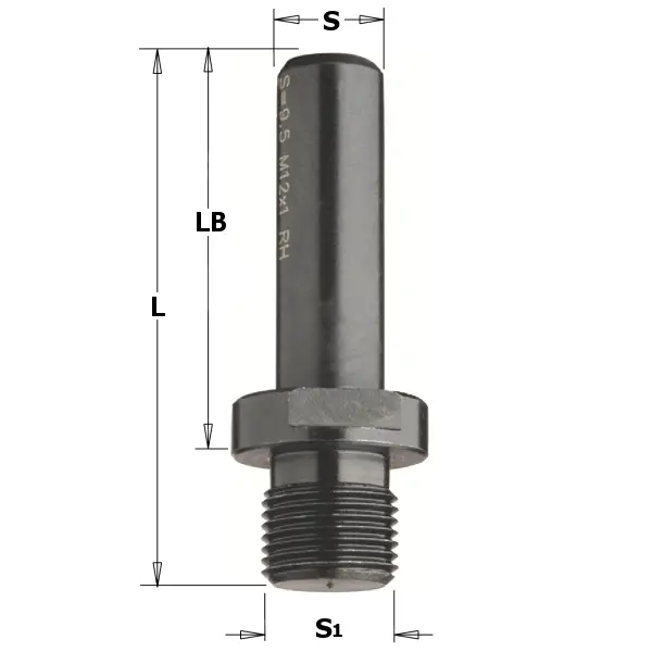 Anker til Spennhylseshuck M10X1,5 T=8mm 