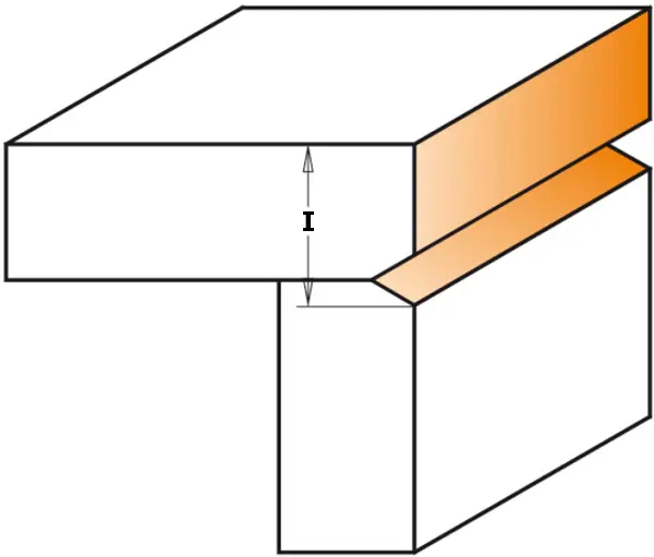 Flush og V-Spor Fresestål D=12,7 T= 12 