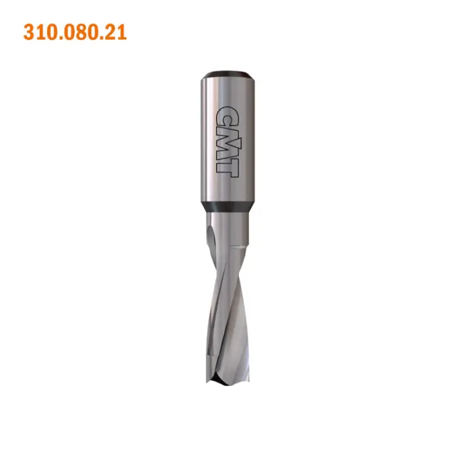 Dybelbor HM Ø10 mm – 2 skjær CMT – 10 mm tange, lengde 57,5 mm 