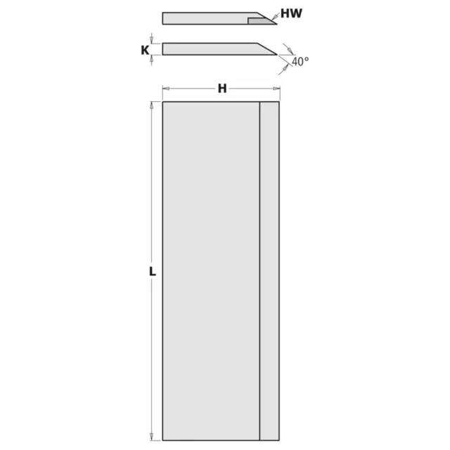 Høvelknivsett HSS 150 x 30 x 3 mm 2 stk – for kutterhode 