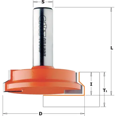 Hw Drawer Router Bit S=8 D=25,4X12,7