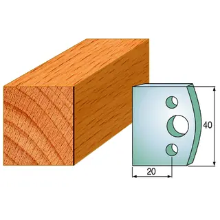 Standard Profilskjær Nr.000 2Stk. Kniver 40x4 mm SP