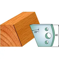 Standard Profilskjær Nr.001 2Stk. Kniver 40x4 mm SP