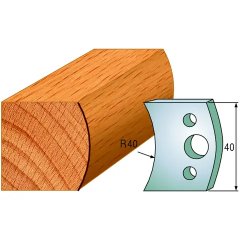 Standard Profilskjær Nr.008 2Stk. Kniver 40x4 mm SP