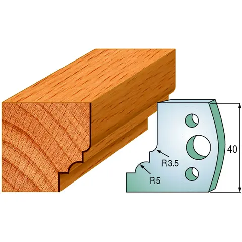 Standard Profilskjær Nr.020 2Stk. Kniver 40x4 mm SP