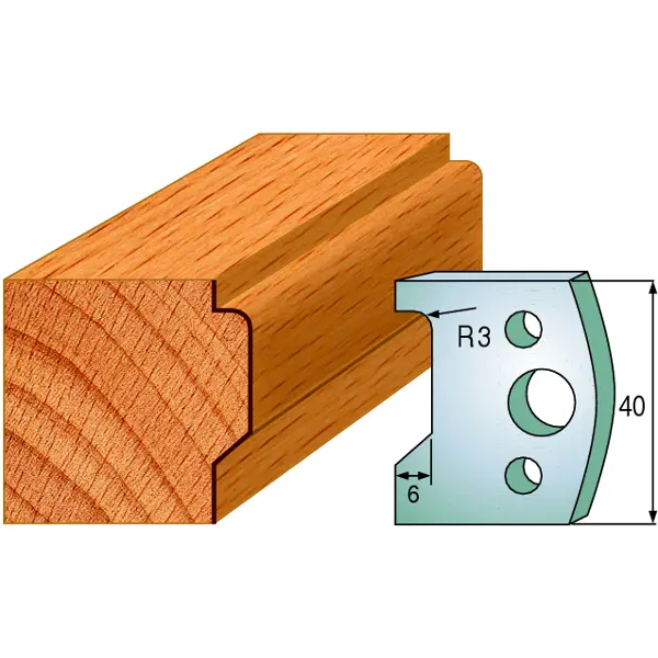 Standard Profilskjær Nr.032 2Stk. Kniver 40x4 mm SP 